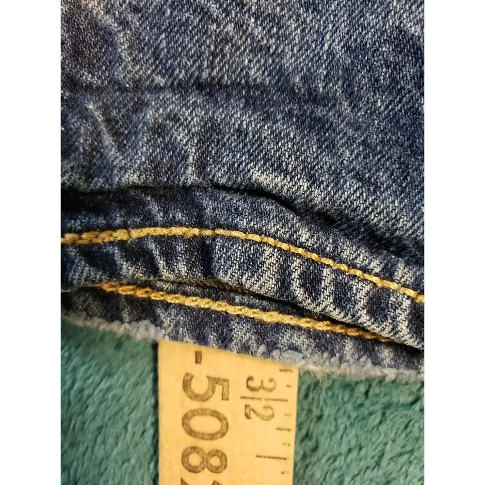 Levis 501 Jeans Size 36x34 Mens Blue Pants Stretch Mid Rise Straight Red Tab
